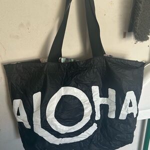 ALOHA Collection Black Tote Bag